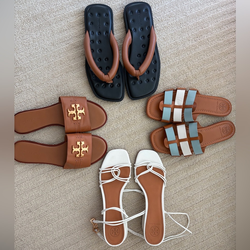 Luxury Shoe Bundle (4 Pairs) | Tory Burch & Vince | Size 6.5 (EU 36.5)